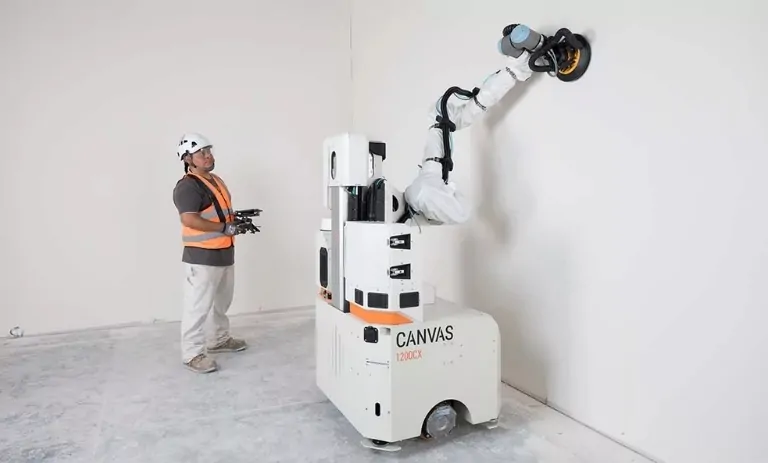ربات‌های گچ‌کاری ساختمان (Plastering Robots)
