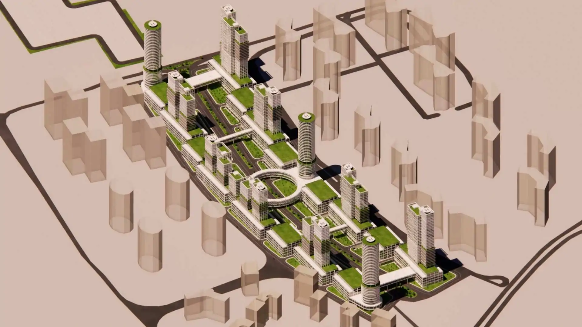 شهر اداری و تجاری چهارباغ- خرید واحدهای تجاری و اداری در منطقه 22