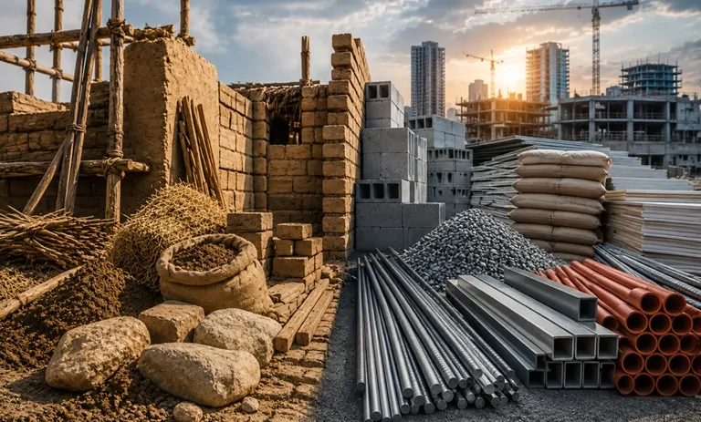 مقایسه مصالح ساختمانی جدید و قدیمی